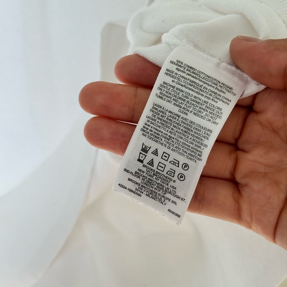 Brooks Brothers White Cotton Polo Shirt Size M - Picture 4 of 7